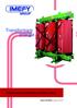 Transformam energia. Transformatoare de distributie cu izolatia in rasina. Pana la 20 MVA Pana la 36 kv