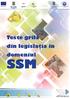 Teste grilă din legislaţia în domeniul SSM