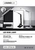 IAN LED DESK LAMP ΦΩΤΙΣΤΙΚΌ ΓΡΑΦΕΊΟΥ LED LED DESK LAMP LED-SCHREIBTISCHLEUCHTE. Operation and Safety Notes. Υποδείξεις χειρισμού και ασφαλείας