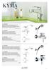 KYMA. art. 75 CR 6502 Miscelatore vasca senza duplex Bath mixer without shower set Mitigeur bain douche sans garniture