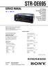 STR-DE695. SERVICE MANUAL Ver FM STEREO/FM-AM RECEIVER