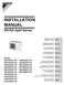 INSTALLATION MANUAL. R410A Split Series. Models 3MXS52E4V1B 2AMX52E3V1B 3AMX52E3V1B 3AMX52E4V1B. Installation manual R410A Split series