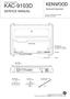 KAC-9103D SERVICE MANUAL POWER AMPLIFIER PRINTED IN JAPAN B (N) 957. E,M type. K type