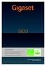 Екран осетљив на додир/дисплеј. Тастери слушалице: Gigaset S820 Touch & Type