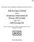 AIG Europe Limited στην American International Group UK Limited και την AIG Europe SA