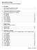 Short table of contents