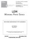 LEM. Non-linear externalities in firm localization. Giulio Bottazzi Ugo Gragnolati * Fabio Vanni