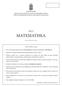 Република Србија МИНИСТАРСТВО ПРОСВЕТЕ, НАУКЕ И ТЕХНОЛОШКОГ РАЗВОЈА ЗАВОД ЗА ВРЕДНОВАЊЕ КВАЛИТЕТА ОБРАЗОВАЊА И ВАСПИТАЊА ТЕСТ МАТЕМАТИКА