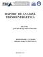 RAPORT DE ANALIZĂ TERMOENERGETICĂ
