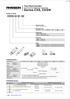 Twin Rod Cylinder DoubleActing, Single Rod /Double Rod. Series CXS, CXSW M L. PistonRod. Nil. Model CXS CXSW