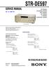 STR-DE597. SERVICE MANUAL Ver FM STEREO/FM-AM RECEIVER. US Model Canadian Model AEP Model UK Model E Model Australian Model