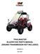 TRAILMASTER BLAZER150X PARTS MANUAL (ENGINE/TRANSMISSION NOT INCLUDED) VERSION:1.0