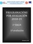 PROGRAMACIÓNS POR AVALIACIÓN