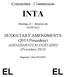 Committee / Commission INTA. Meeting of / Réunion du 03/09/2012. BUDGETARY AMENDMENTS (2013 Procedure) AMENDEMENTS BUDGÉTAIRES (Procédure 2013)