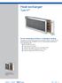 Heat exchanger. Type WT. For the reheating of airflows in rectangular ducting PD WT 1. 03/2017 DE/en