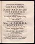 JURIS NATURALIS GENUINUM. Mag. A Ν D R Ε A. ^ 91 d 3? Φ ä 2 PROFESS. Reg. & Ord. FUND4MENTUM SI S T Ε NS, DAVID Hl ORT. PRz SIDE