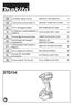 DTD154. EN Cordless Impact Driver INSTRUCTION MANUAL 5. FR Tournevis à Chocs sans Fil MANUEL D INSTRUCTIONS 11