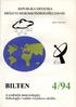 DRÆAVNI HIDROMETEOROLO KI ZAVOD ZAGREB, GRI» 3 BILTEN. iz podruëja meteorologije, hidrologije i zaπtite Ëovjekova okoliπa 4 / 94