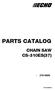 PARTS CATALOG CHAIN SAW CS-310ES(37) CS-310ES(37)