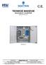C.E. ΤΕΧΝΙΚΟΣ ΦΑΚΕΛΟΣ ΜΗΧΑΝΙΚΟΥ INVERTER ΣΕΜΗΤΡΟΝ Α.Ε. ΚΕΝΤΡΙΚΟ ΣΕΜΗΤΡΟΝ Α.Ε. ΥΠΟΚΑΤΑΣΤΗΜΑ VERSION V3