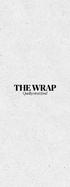 WRAPS CHICKEN CHILI WRAP CHICKEN TAGLIATA WRAP MINCED MEAT WRAP BBQ RIBS WRAP BRISKET WRAP QUINOA WRAP ANGUS BURGER BLACK PORK VEGGIE