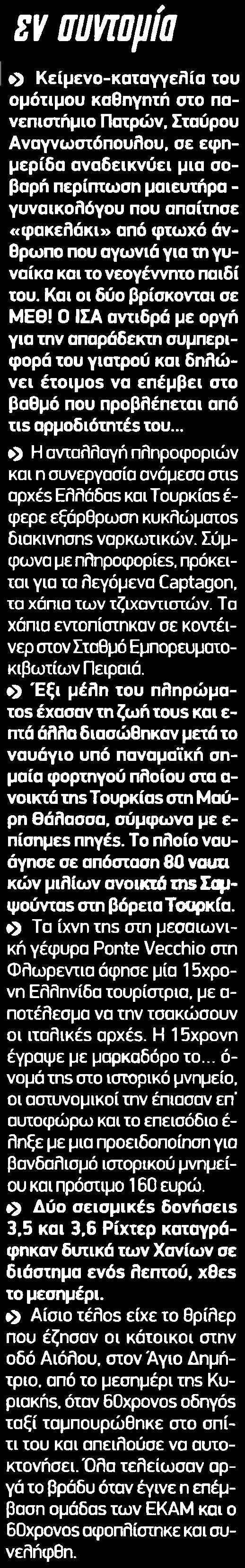 7. ΕΝ ΣΥΝΤΟΜΙΑ Μέσο:.........LIVE SPORT Σελίδα:.