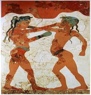 Τις πρώτες αθλητικές εκδηλώσεις στη μινωική Κρήτη τις βρίσκουμε συνδεδεμένες με θρησκευτικές τελετές.