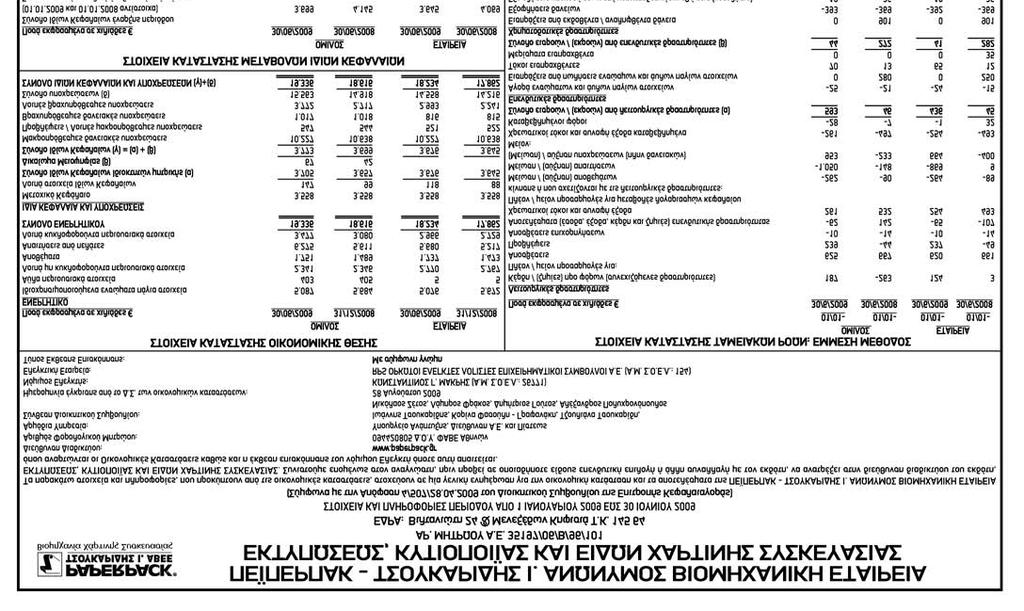 Ε. Στοιχεία και
