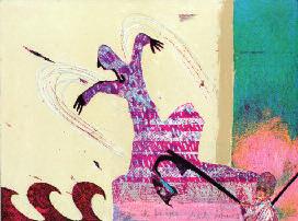 Blume / Δελεαστικὸ ἄνθος, 2013 Μεικτὴ τεχνικὴ σὲ χαρτὶ 98 8,7 ἑκ.