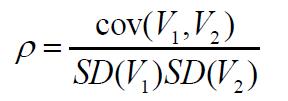 Συνδιακύμανση (Covariance): Ορισμός Ο τύπος της συνδιακύμανσης μεταξύ δύο μεταβλητών V 1 και V 2 : cov(v 1,V 2 ) E(V 1 V 2 ) E(V 1 )E(V 2 ) Όπου Ε( ) η αναμενόμενη τιμή.