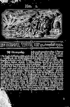 Η πρώτη ελληνική εφημερίδα, ο Ταχυδρόμος