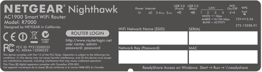 ίκτυο WiFi και ασφάλεια Το προκαθορισμένο όνομα του δικτύου WiFi (SSID) και το κλειδί δικτύου (κωδικός πρόσβασης) είναι μοναδικά για το δρομολογητή σας, όπως ένας σειριακός αριθμός.