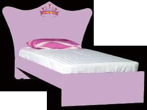 11541007 Κρεβάτι Κορώνα/Bed Crown 112x197x135 (για στρώμα/for mattress 190x90) 11541207 Κρεβάτι ημίδιπλο Κορώνα Bed