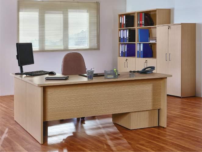 11221801 Γραφείο επαγγ. Ίσιο/Professional desk /Strait 25mm 73x180x80 11230906 Επέκταση Γραφείου δεξιά /Desk extension right 25mm 73x90x60 11100404 Συρταριέρα τροχήλατη 3 συρτ.