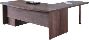 ALINE FURNITURE 11221603 Γραφείο ιευθυντικό/ Professional desk 38mm Οβάλ/ Oval 74x160x90