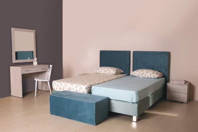 25570901 Κεφαλάρι Ρελί/Headboard Reli 115x90x12 (στρώμα/mattress 90) 25540901 Βάση Κρεβατιού ξενοδ.