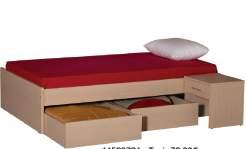 11541004 Καναπές κρεβάτι Sofa bed 73x197x100 (στρώμα for mattress 190x90) 11580851 Μηχανισμός κρεβατιού με μετώπη/bed mechanism with trundle