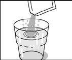 Οδηγίες: 1. ιαλύστε τα αναβράζοντα κοκκία σε ένα ποτήρι δροσερό νερό (περίπου 150 ml). Παιδιά 2-6 ετών: απορρίπτετε το µισό διάλυµα. 2. Ανακινήστε το φιαλίδιο του εµβολίου (1 φιαλίδιο = 1 δόση). 3.