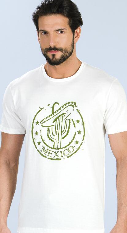 Composition> 100% COTTON 70564: T-shirt Color> 002 ΕΚΡΟΥ/ECRU, 045