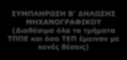 ΕΠΕΞΕΡΓΑΣΙΑ ΔΗΛΩΣΕΩΝ - ΔΙΑΧΩΡΙΣΜΟΣ ΤΜΗΜΑΤΩΝ ΣΕ ΤΕΠ ΚΑΙ ΤΠΠΕ NAI ΕΧΕΙ Ο ΥΠΟΨΗΦΙΟΣ ΕΣΤΩ