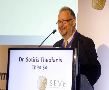 Σωτήρης Θεοφάνης, Πρόεδρος ΔΣ και Διευθύνων Σύμβουλος της ΟΛΘ ΑΕ, ο οποίος επισήμανε την πολύ μεγάλη σημασία της επέκτασης του σταθμού εμπορευματοκιβωτίων για την υποδοχή πλοίων κύριων γραμμών που θα