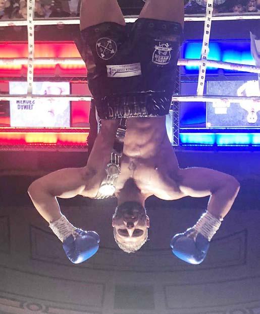 area Cruiserweight boxing title in the top of the bill fight at the Steve