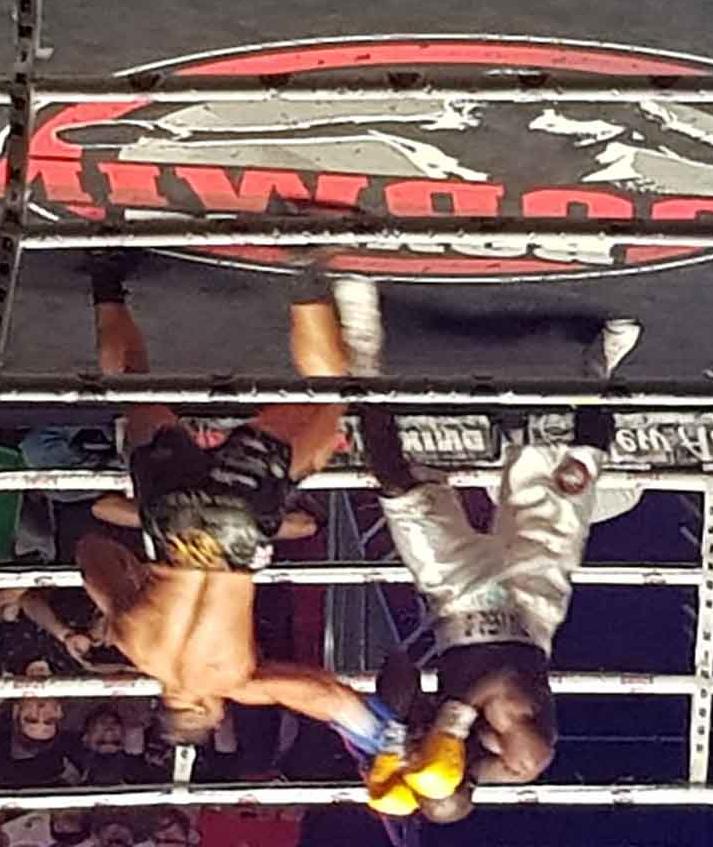 It was a tough fight for Nick and he went the distance in a 10 round fight