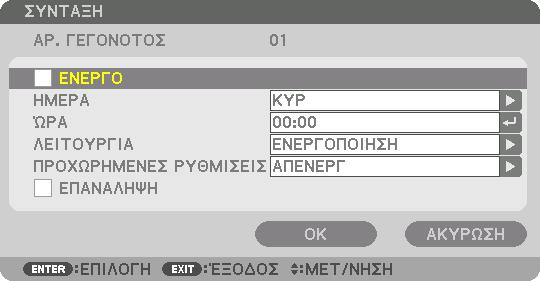 Το ρολόι θα λειτουργεί για περίπου ένα μήνα μετά τη διακοπή παροχής ρεύματος.