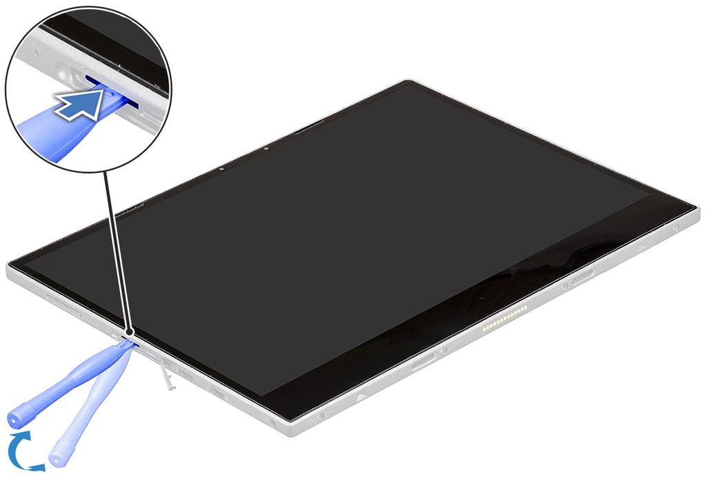 υποδοχής SIM/microSD επάνω στην πλακέτα συστήματος.