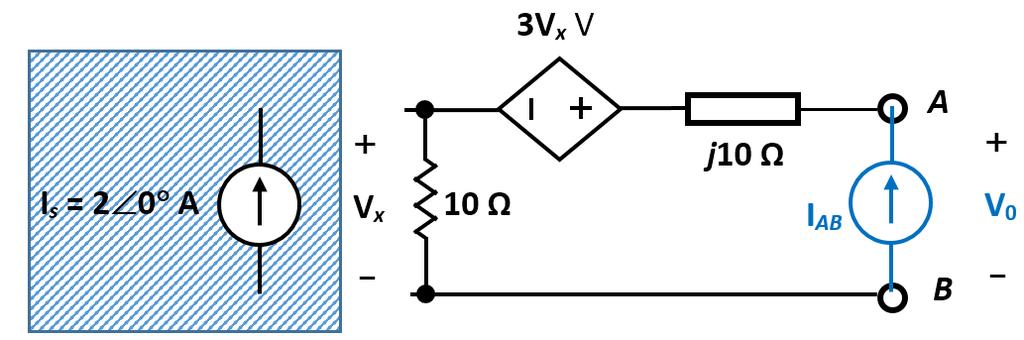 ΕΜΠΕΔΗΣΗ Εναλλακτικά: Vx 10 V j10i 3V 10I V j10i 30I 10I V j10i 40I