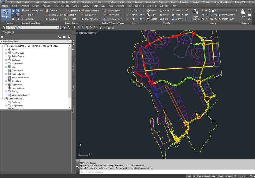 3.6 Διαδικασία μετατροπής από Civil 3d σε 3ds Max Το Civil 3d είναι πρόγραμμα που αφορά μελέτες οδοποιίας, τοπογραφίας, υδρολογίας, υδραυλικών έργων καθώς και χωματουργικών διαμορφώσεων.