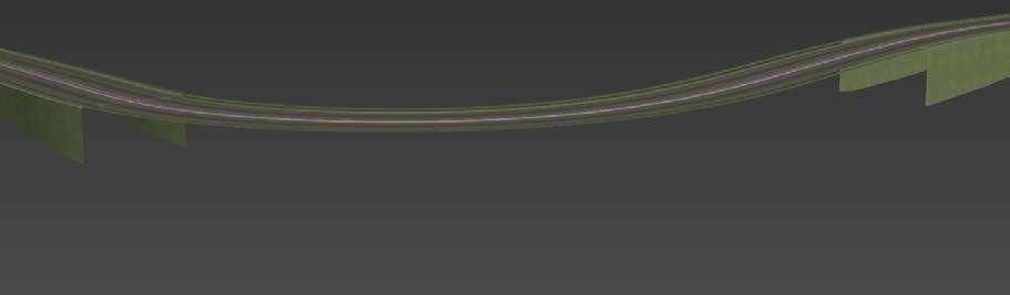 3.7 Επεξεργασία στοιχείων στο 3ds Max Εν συνεχεία, αφού ολοκληρώθηκε η διαδικασία της εξαγωγής και εισαγωγής των δεδομένων από το Civil 3d στο 3ds Max, σε αυτό το βήμα έγινε η επεξεργασία της