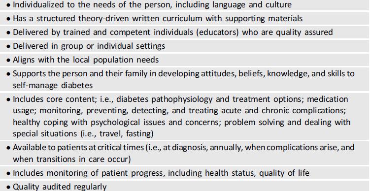 Diabetes Self- Management Education and Support Diabetes