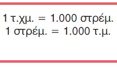 2η Άσκηση Ν κυκλώσεις τις μεττροπές μονάδων μέτρησης στις οποίες πολλπλσιάζουμε με το 100:. πό μ. σε εκ. β. πό δεκ. σε χιλ. γ. πό τ.μ. σε τ.εκ. δ. πό σε λ. του 10Χ10=100 10Χ10=100 100Χ100=10.